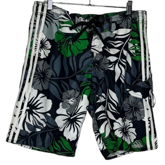 Adidas Floral Swimming Trunks size 32 - Picture 1 of 4